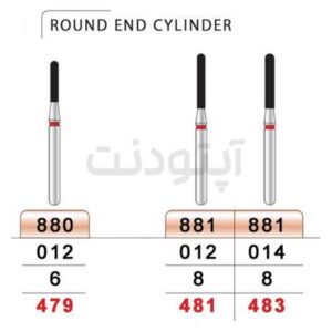 فرز روند اند سیلندر الماسه دور قرمز تیزکاوان | 880-881