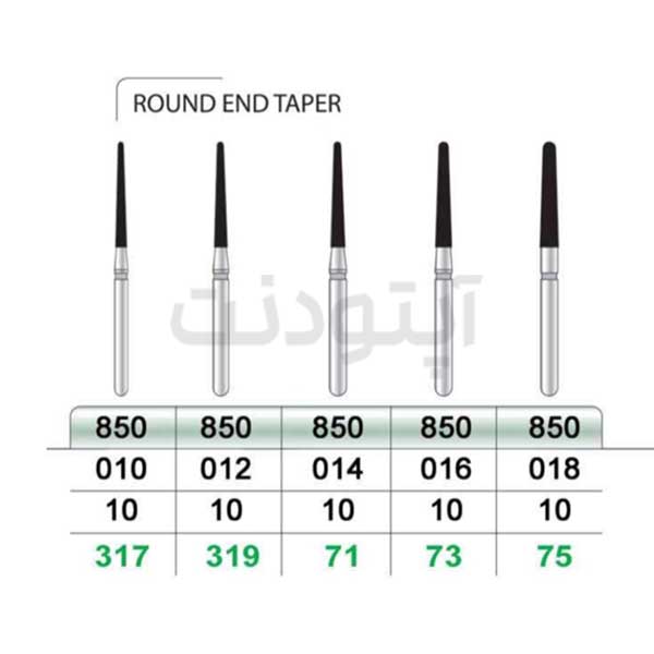فرز روند اند تیپر الماسه تراش تیزکاوان | 850