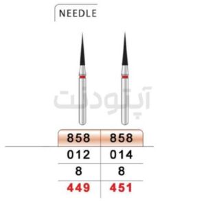 فرز نیدل کوتاه الماسه دور قرمز تیزکاوان | 858