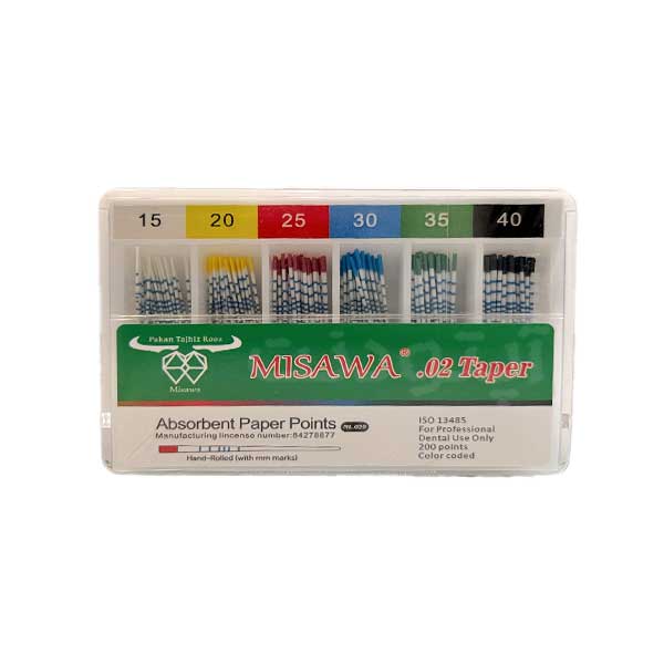 کن کاغذی 2 درصد میساوا MISAWA - Absorbent Paper Points