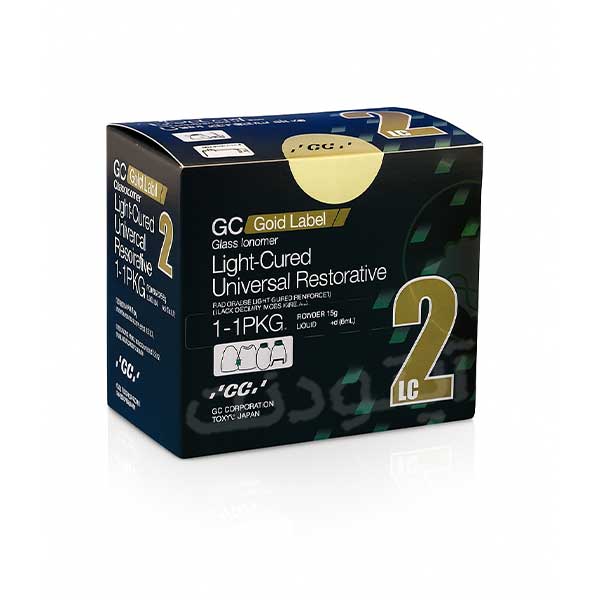 گلاس آینومر لایت کیور جی سی GC Fuji II LC Gold Label