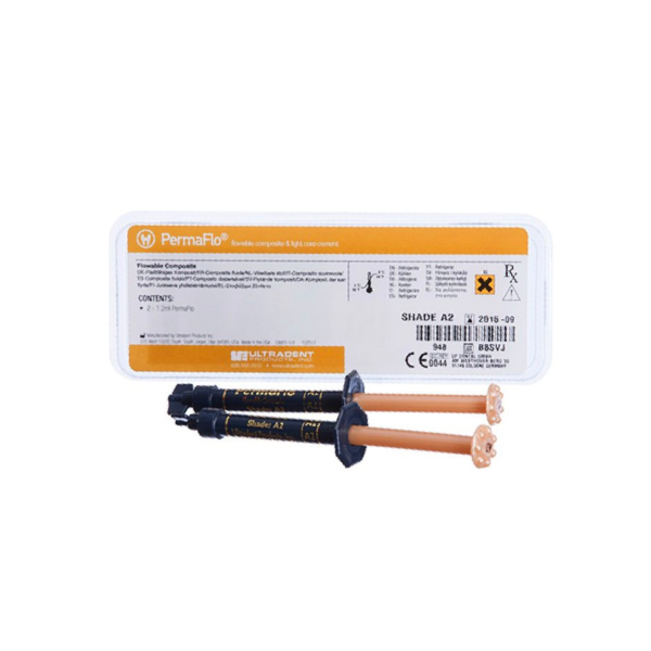 کامپوزیت پرمافلو دو سرنگ Perma Flo Translucent Ultradent - Image 1