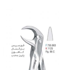 فورسپس بزرگسال کاهورن پایین محدب - کوشا